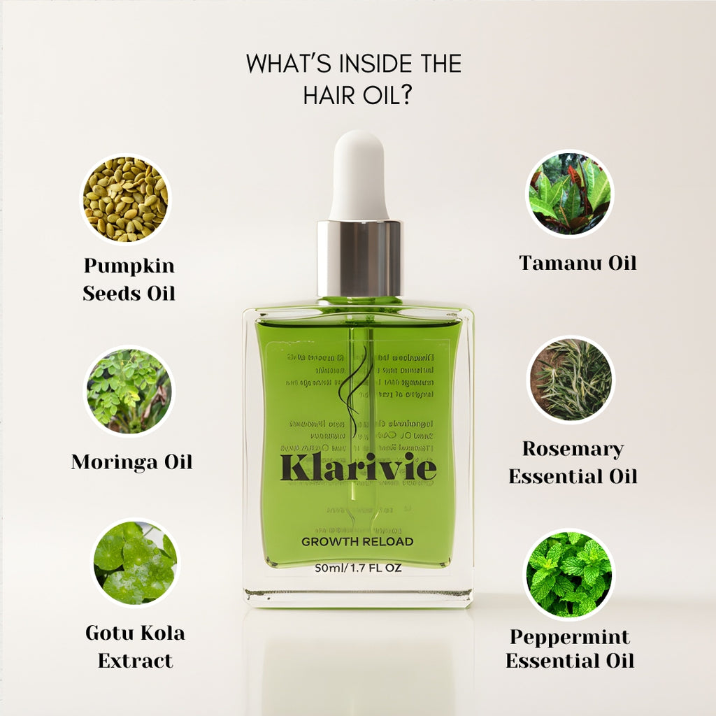 Klarivie Hair Growth Oil 50ml – natural nourishing hair oil