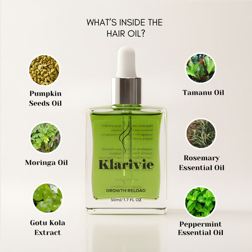 Klarivie Hair Growth Oil 50ml – natural nourishing hair oil
